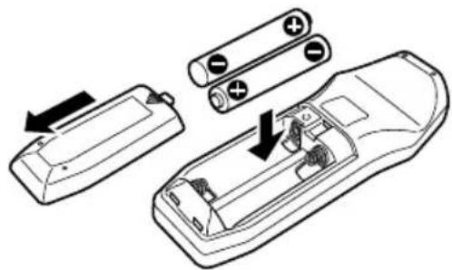 KENWOOD KDCW311G - Einlagen und Austauschen der Batterien - 1