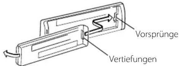 KENWOOD KDCW311G - Anbringen der Frontblende - 1