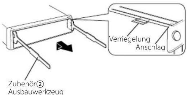 KENWOOD KDCW311G - Entfernen des Hartgummirahmens - 1