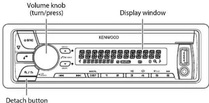 KENWOOD KDCBT49DAB - Faceplate - 1