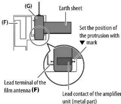 KENWOOD KDCBT49DAB - Caution When installing the antenna cable inside the front pillar with the air bag installed - 9