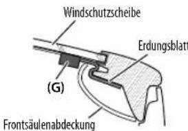 KENWOOD KDCBT49DAB - Vorsicht Beim Installieren des Antennenkabels im Innerer der Frontsaule bei eingebautem Airbag - 10