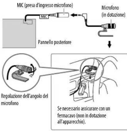 KENWOOD KDCBT49DAB - Collegare il microfono - 1