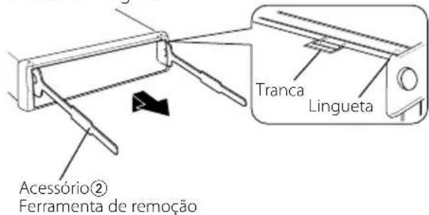 KENWOOD KDCW312A - Remover a armação de borracha dura - 1
