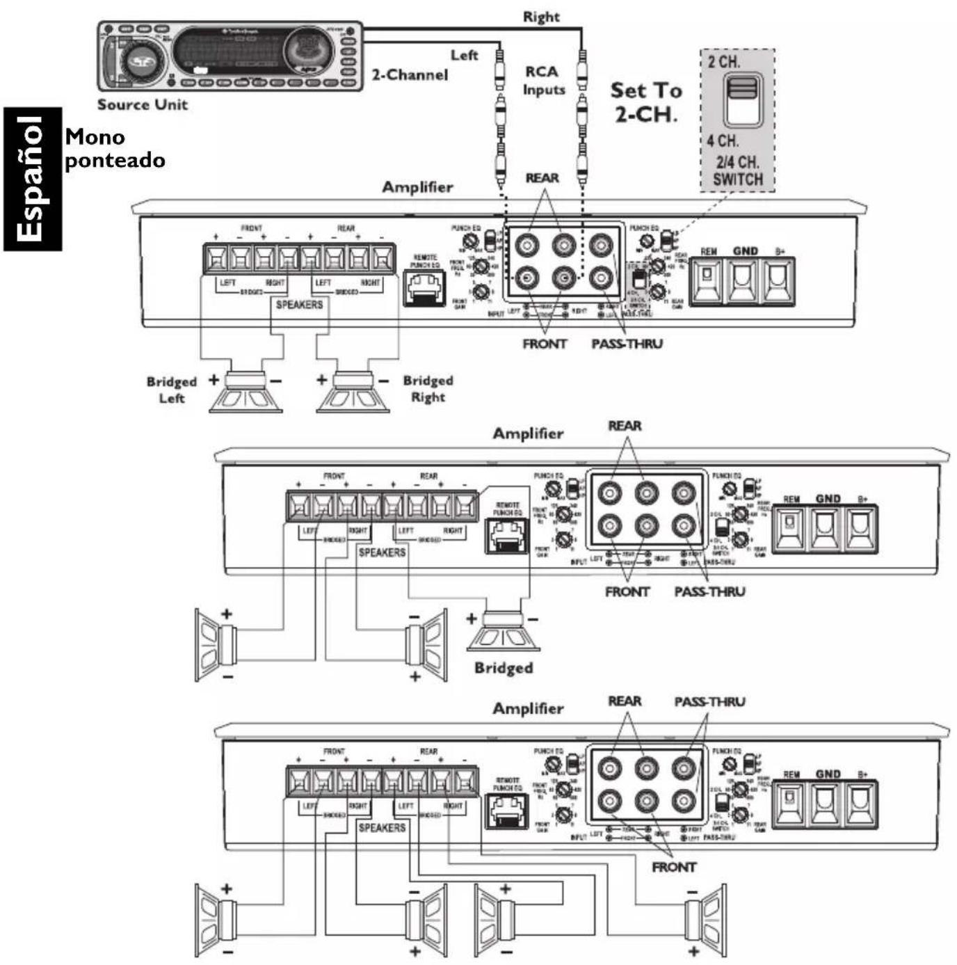 Rockford Fosgate T4002 - PRECAUCIÓN: - 4