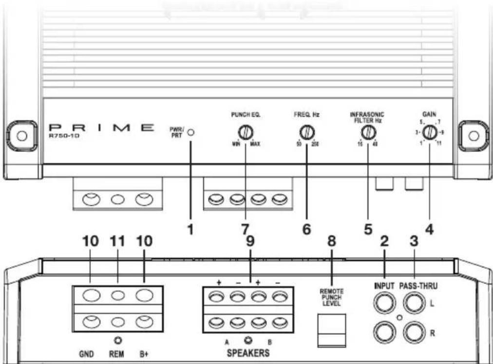 Rockford Fosgate R4004D - R750-1DR1200-1D - 1