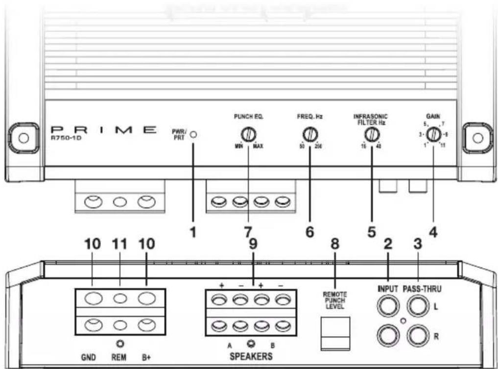 Rockford Fosgate R4004D - R750-1DR1200-1D - 1