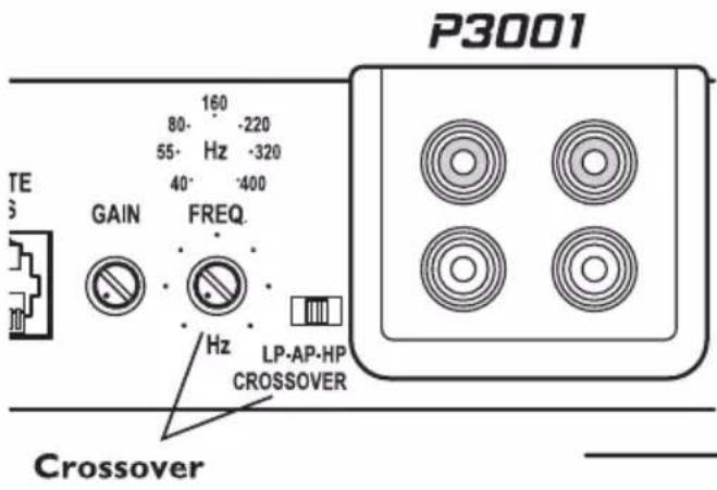 Rockford Fosgate Punch P4002 - REGOLAZIONE DELLA FREQUENZA DI INCROCIO (P6001bd) - 2