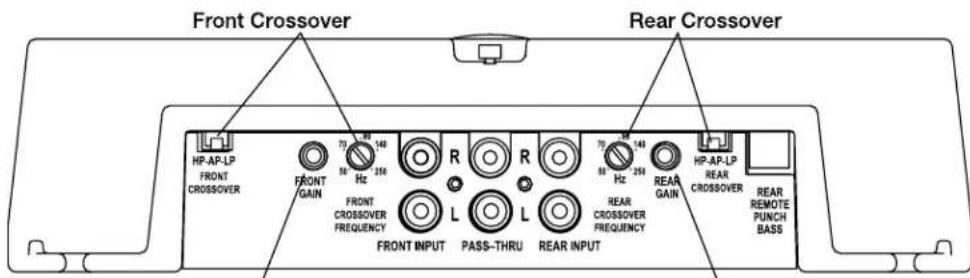 Rockford Fosgate Power 551X - RéGLAGE DE LA FREQUENCY DU FILTR PASSIF - 1