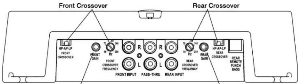 Rockford Fosgate Power 551X - AJUSTE DE LA FRECUENCIA X-OVER (Transiion) - 1