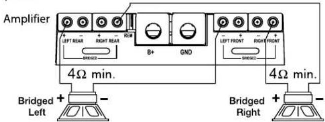 Rockford Fosgate Power 551X - 4-Channel Wiring - 1