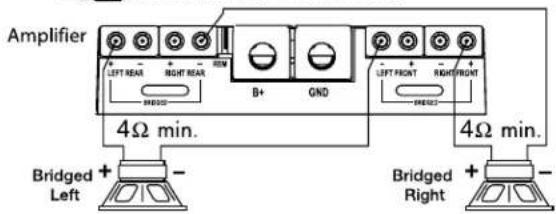 Rockford Fosgate Power 551X - 2-Channel Wiring - 1