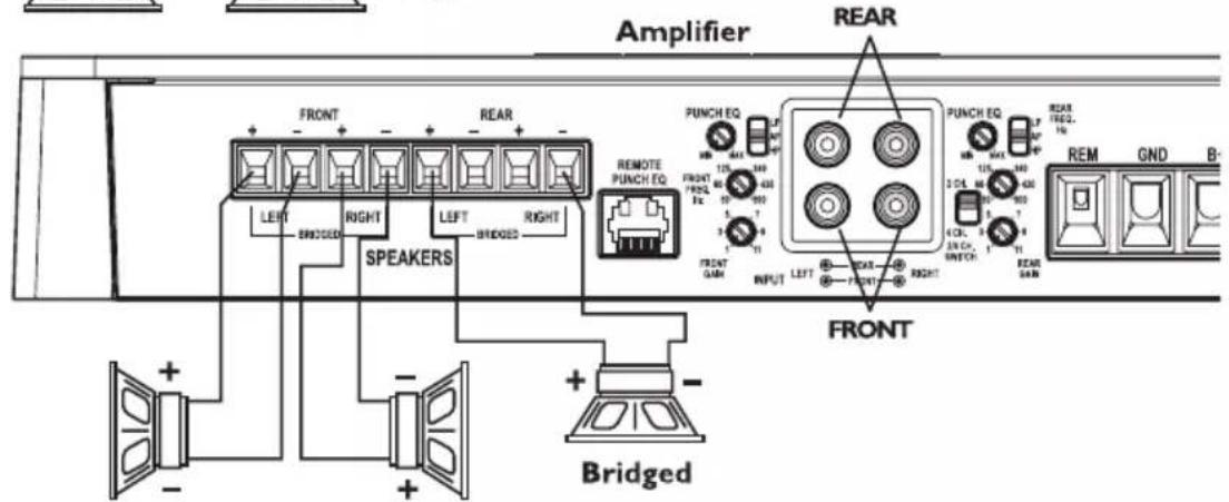 Rockford Fosgate P10001bd - 2-Channel Wiring - 2