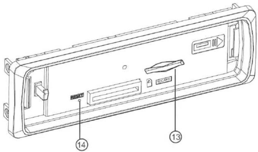 Auna MD140BT 10007164 - Façade et touches de commande - 2