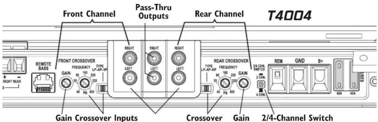 Rockford Fosgate T8004 - ADJUSTING GAIN - 3