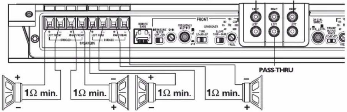 Rockford Fosgate T8002 - Zweikanalverkabelung - 3