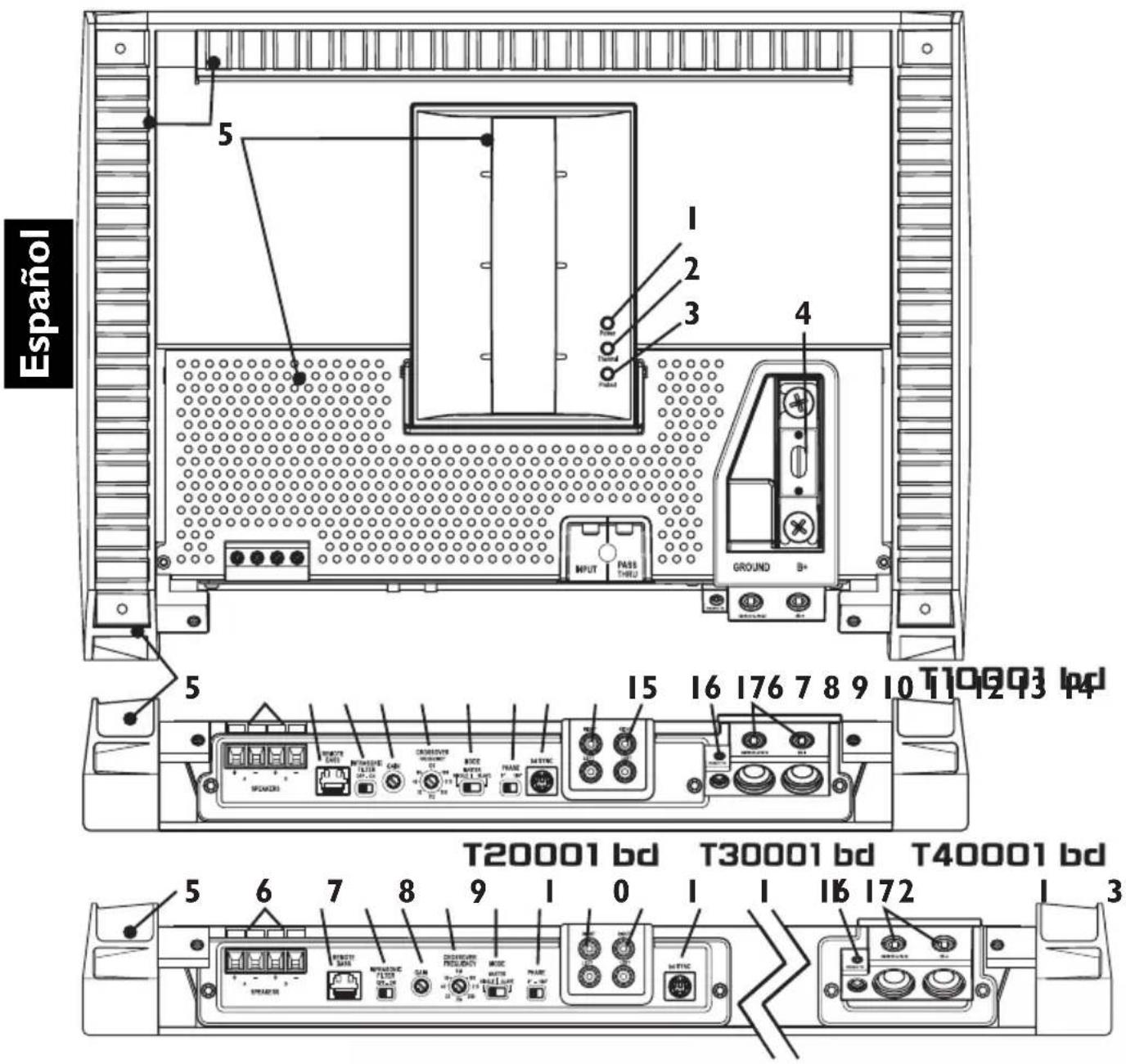 Rockford Fosgate T20001BD - CONTENIDO DE LA CAJA - 1