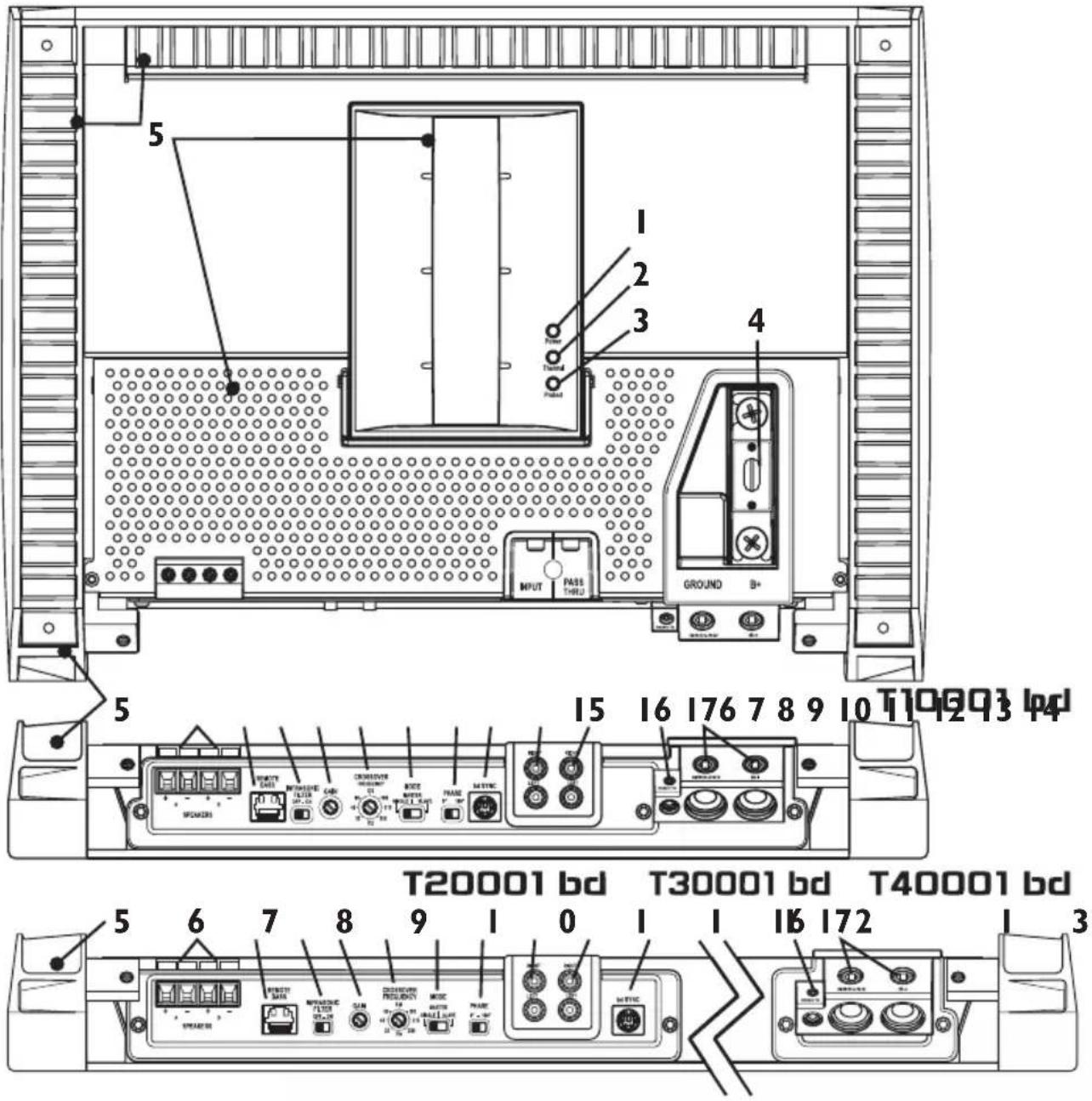 Rockford Fosgate T20001BD - CONTENTS OF CARTON - 1