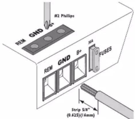 Rockford Fosgate Punch P6002 - VERKABELUNG DES SYSTEMS - 4