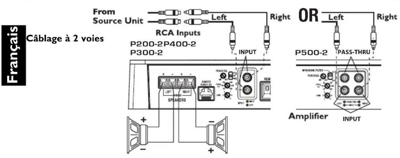 Rockford Fosgate Punch 200.2 - CÁBLAGE DU SYSTÉME - 5