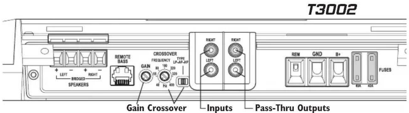 Rockford Fosgate T3002 - AJUSTE DE LA FRECUENCIA X-OVER (TransiOn) - 1