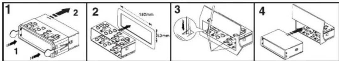 Renkforce SD3023 - Installation in the radio slot - 1