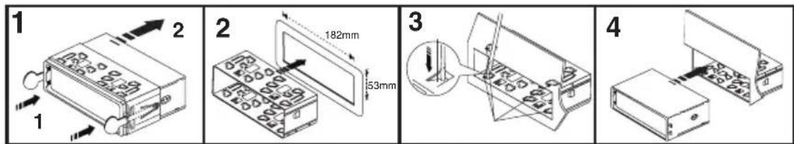 Renkforce SD7629 - Installation in the radio slot - 1