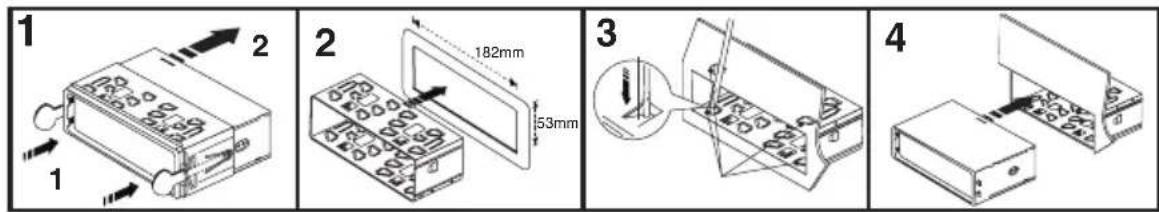 Renkforce SD7629 - Installation dans la baie radio - 1