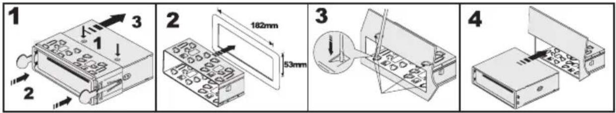 Renkforce CD7657 - Installation dans la baie radio - 1