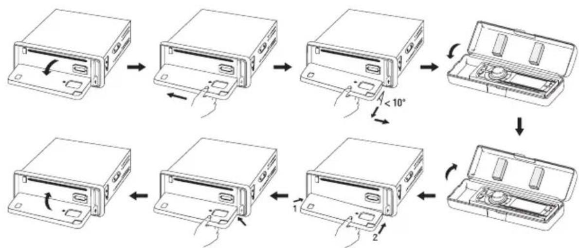Renkforce CD7657 - Abnehmer und Anbringen des Frontbedienteils - 1