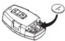 Renkforce BSD3023 - Mise en place/remplacement de la pile de la télécommande - 4