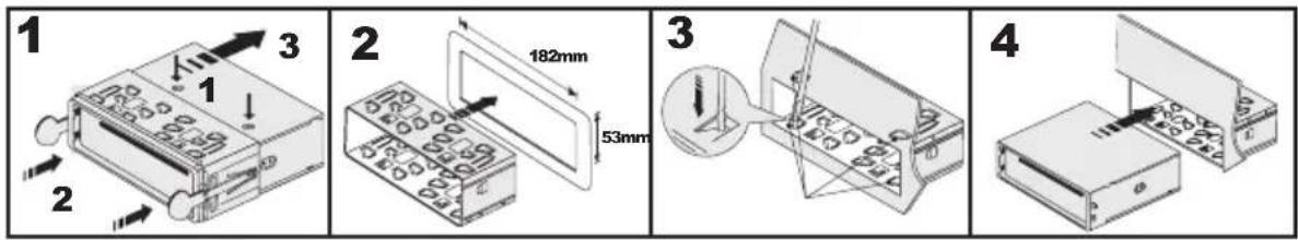 Renkforce DVD 6311 - Einbau in den Radioschacht - 1