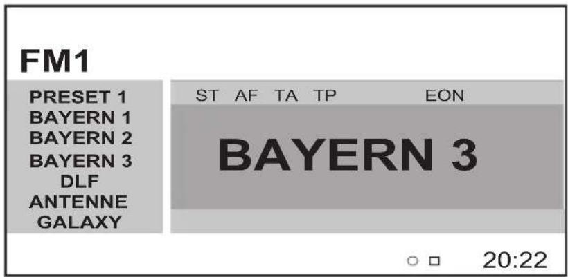 Renkforce DVD 6311 - Displayanzeige bei Radiobetrieb - 1