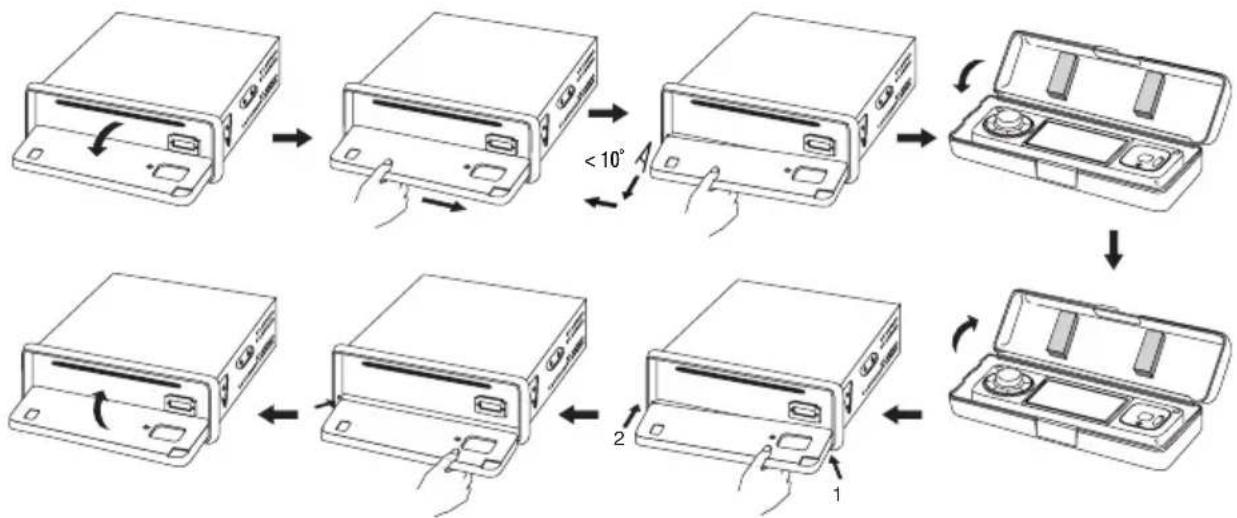 Renkforce DVD 6311 - Removing and attaching the front control panel - 1