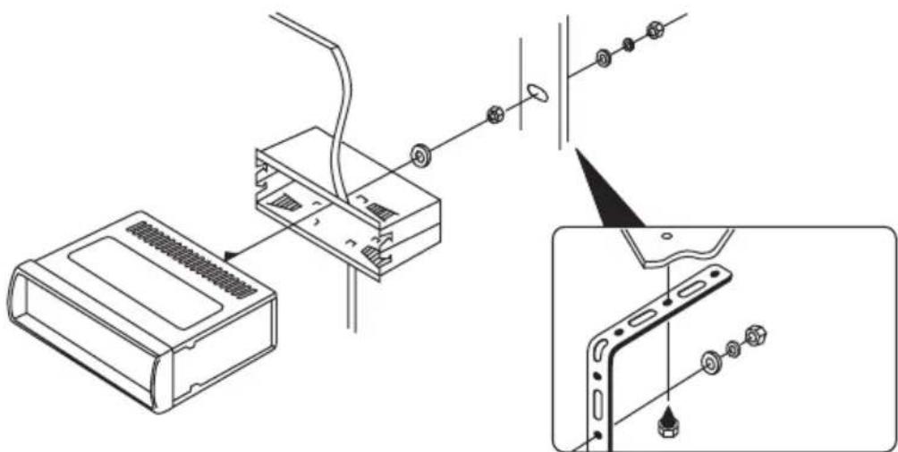 Renkforce DVD 6311 - Installation into the radio slot - 3