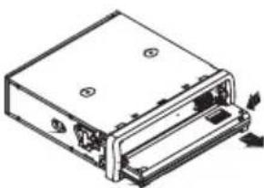 Renkforce AN 8006 - Abnehmer und Anbringen des Frontbedienteils - 3