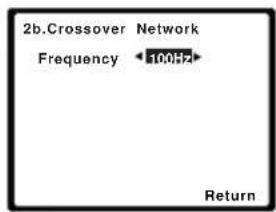 2b.Crossover Network Frequency ←100.57→ Return