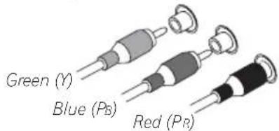 Green (Y) Blue (Pb) Red (Pr)