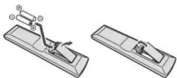 PIONEER HTP070 - Chargement des piles - 1
