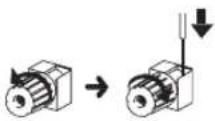 PANASONIC SAXR70 - Raccordements aux bornes d'enceintes B - 2