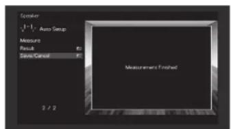 YAMAHA RXA870 - 3Use the cursor keys to select "Measure" and press ENTER. - 1