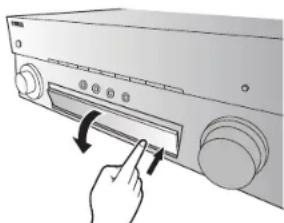 YAMAHA RXA870 - Ouverture et fermetre du volet du panneau avant (RX-A870) - 1