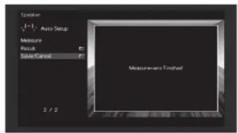 YAMAHA RXA870 - 3Utilisez les touches de curseur pour selectionner « Measure » et appuyez sur ENTER. - 1
