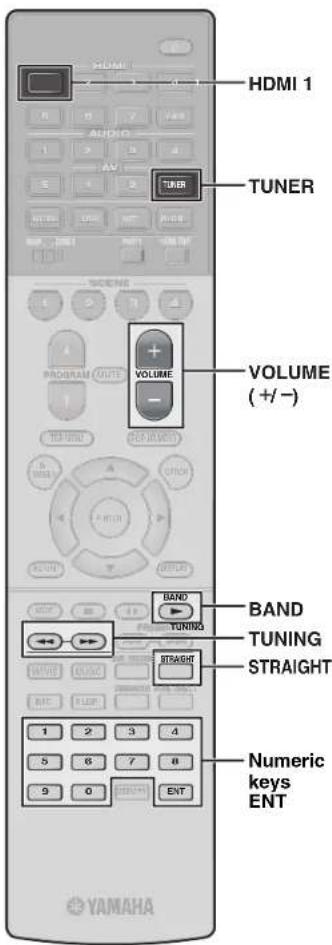 YAMAHA RXA870 - Operating the remote control - 2