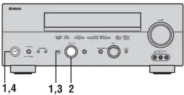 YAMAHA RXV557 - TERUGZETTEN OP DE FABRIEKSINSTELLINGEN - 1