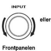 INPUT eller Frontpanelen