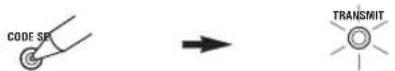 YAMAHA RXV557 - Press CODE SET using a ballpoint pen or similar object. - 1