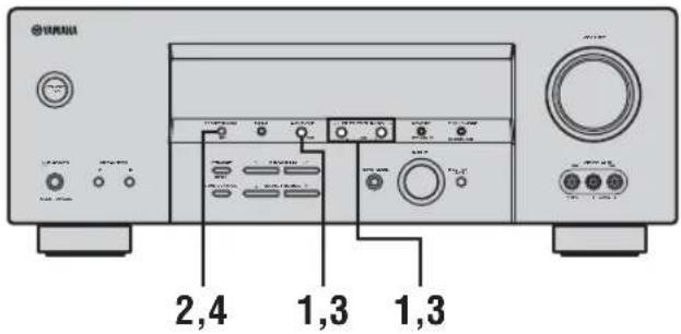 YAMAHA RXV457 - Växla förinställda stationer - 1