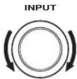 YAMAHA RXV457 - Rotate INPUT to select the input source. - 1