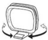 YAMAHA RXV457 - Orient the AM loop antenna for the best reception. - 1